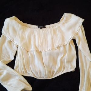 Ambiance off shoulder crop top